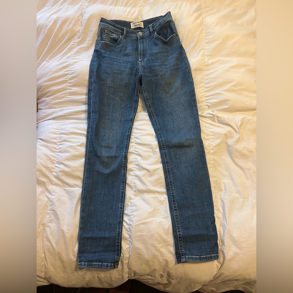 REFORMATION denim jeans, size: 26, blue with medium wash